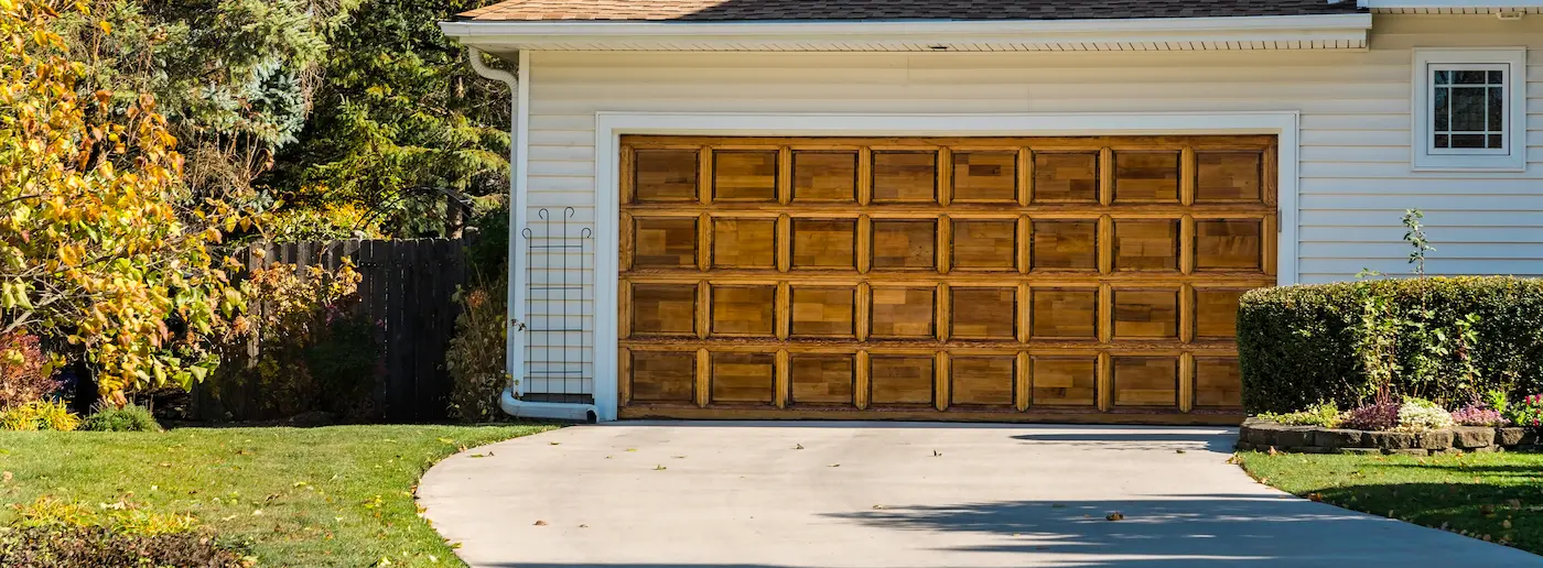 Custom double garage door Custom double garage door